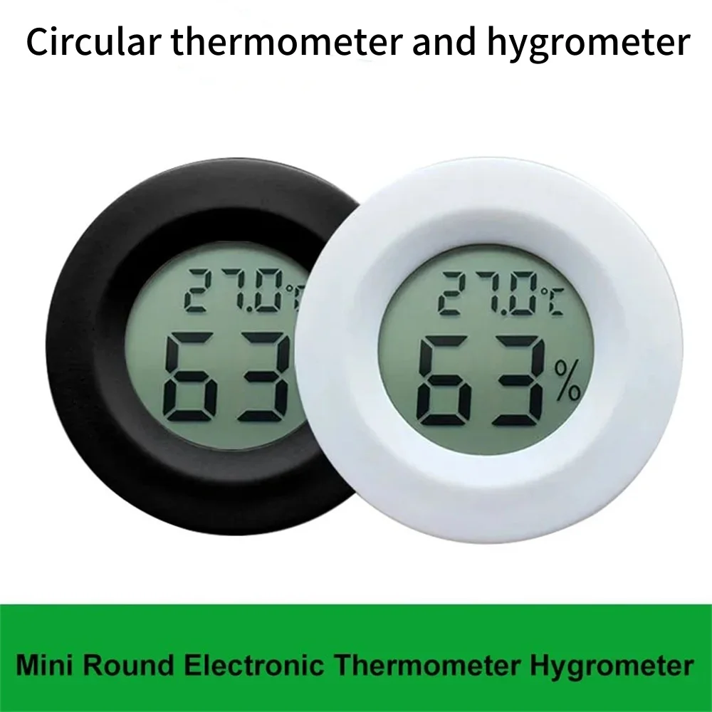 Digital Hygrometer Probe - Mini Termômetro Digital Redondo e Higrômetro