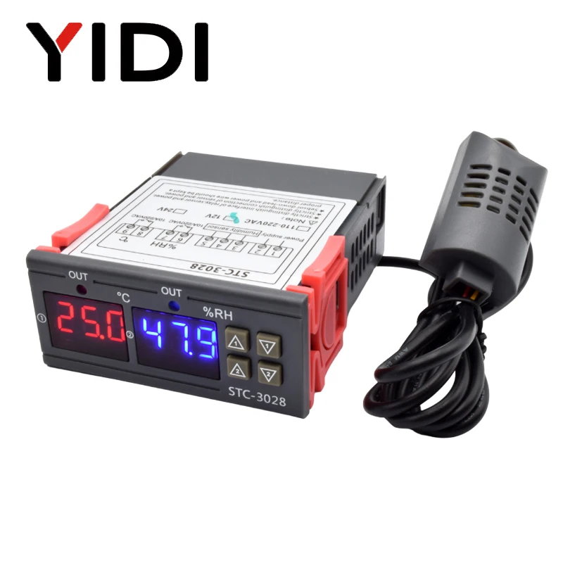 Digital Hygrometer Probe - STC-3028 LED Termostato Digital Controlador de
