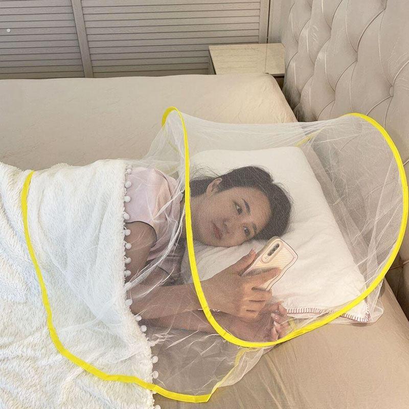 Screen Top Mesh - Mosquiteiro Dobrável para Cabeceira de Cama,