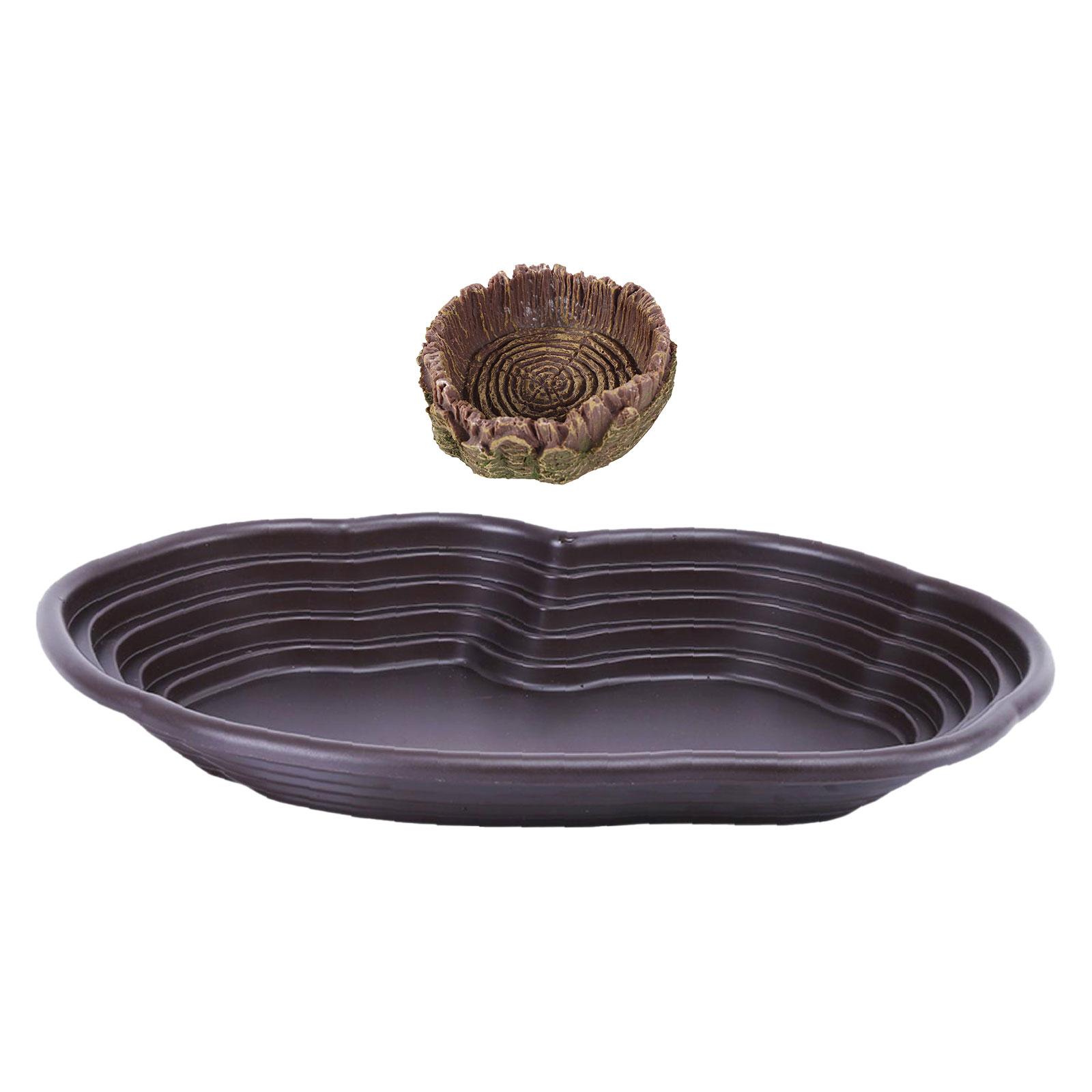 Water Dish Reptile - Prato de banho para répteis, alimentador