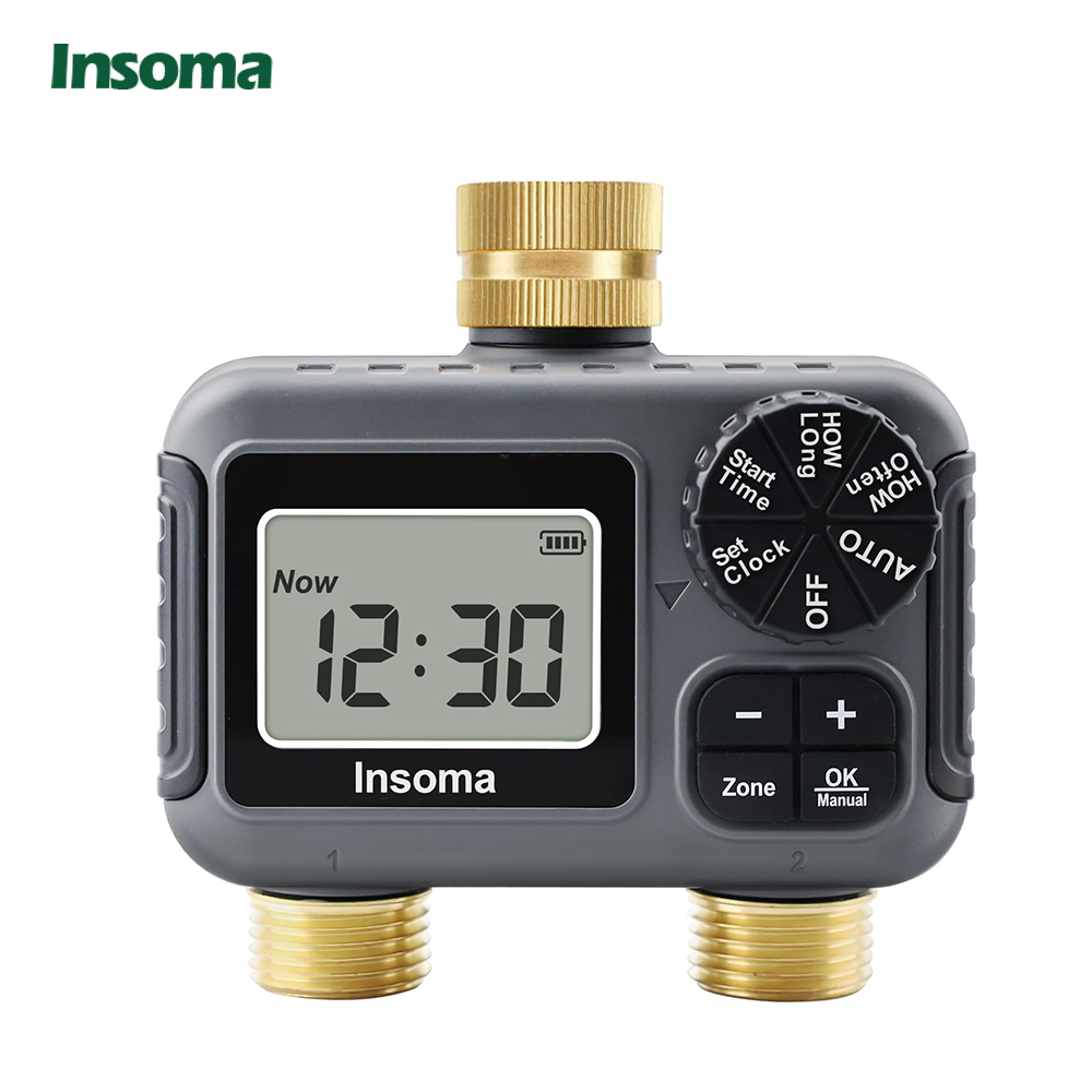 Timer Dual Outlet - Insoma sistema de irrigação inteligente, saída