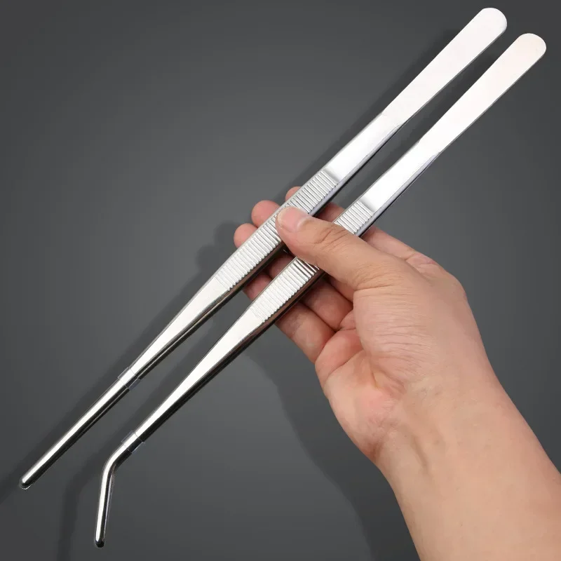 Feeding Tong Stainless - Multifuncional pinças de aço inoxidável, longas