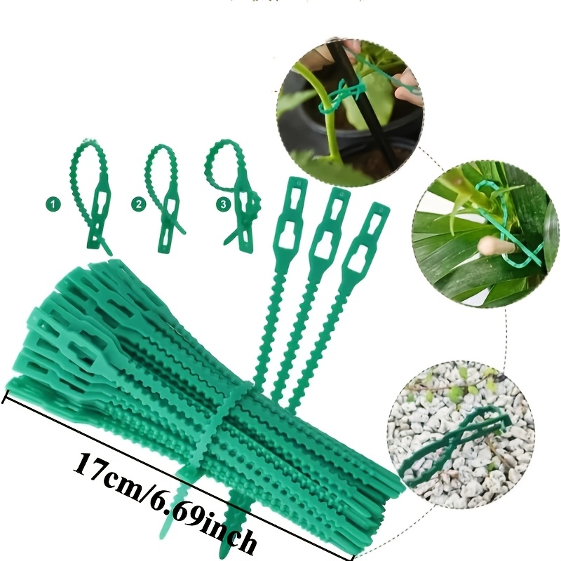 100 Laços Ajustáveis Reutilizá - Vine Climbing Plastic avaliação e preço
