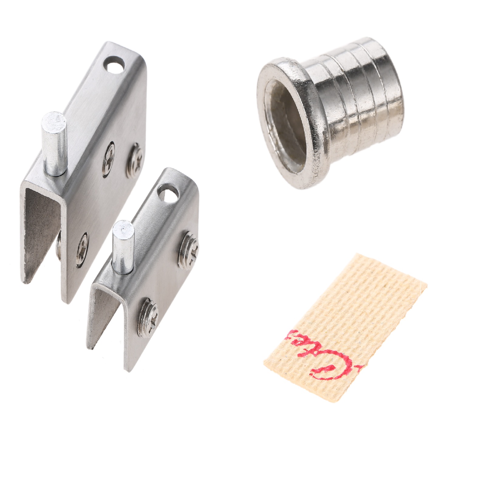 2 pces braçadeira de prateleir - Glass Door Hinge avaliação e preço