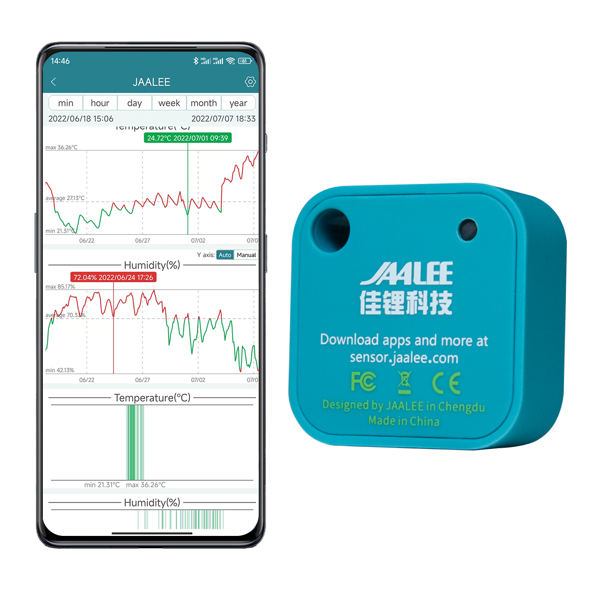 Jaalee JHT Temperatura/Umidade - Digital Hygrometer Probe avaliação e preço