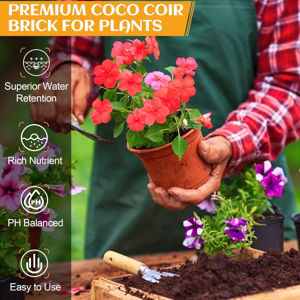 Coco Coir Orgânico em Blocos C - Substrate Coconut Fiber avaliação e preço