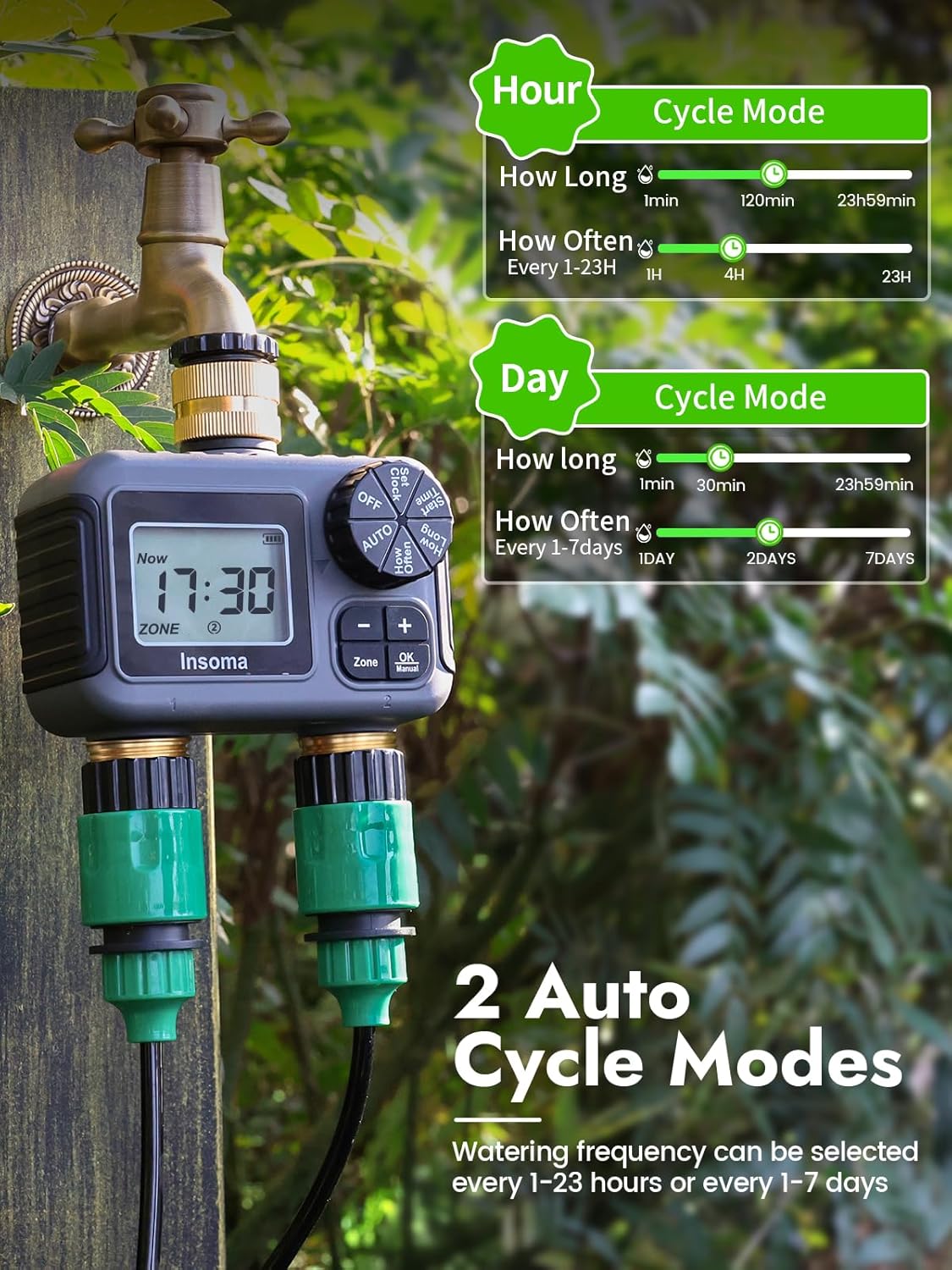 Insoma sistema de irrigação in - Timer Dual Outlet avaliação e preço