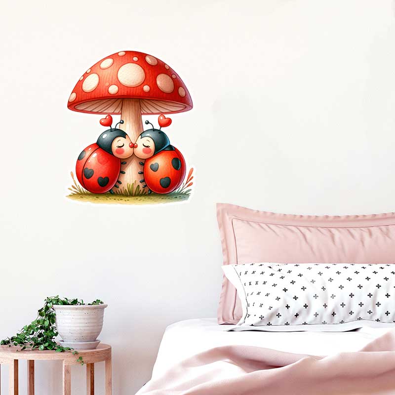 Adesivos de parede joaninha fo - Pvc Panel Background avaliação e preço