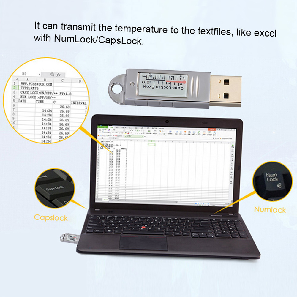 Termômetro e Higrômetro USB PC - Digital Hygrometer Probe avaliação e preço