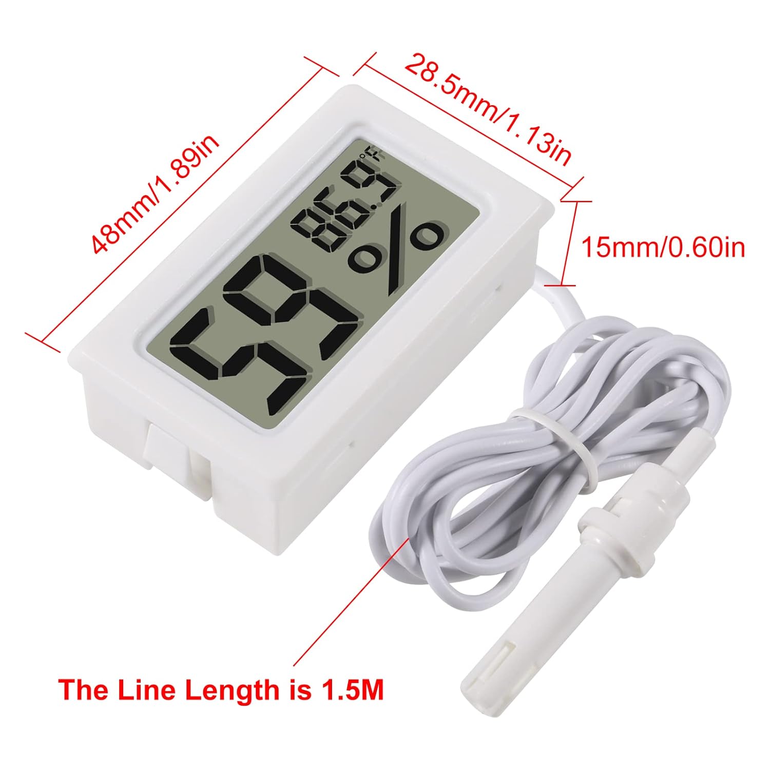 2 pçs mini higrômetro digital  - Digital Hygrometer Probe avaliação e preço