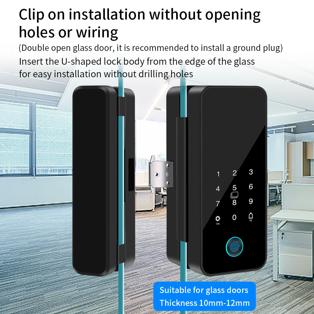 Fechadura inteligente multifun - Glass Door Hinge avaliação e preço