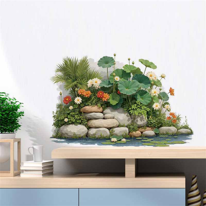 Adesivos de Parede de Plantas  - Pvc Panel Background avaliação e preço