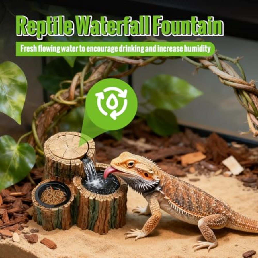 Fonte de Água 2 em 1 para Répt - Water Dish Reptile avaliação e preço