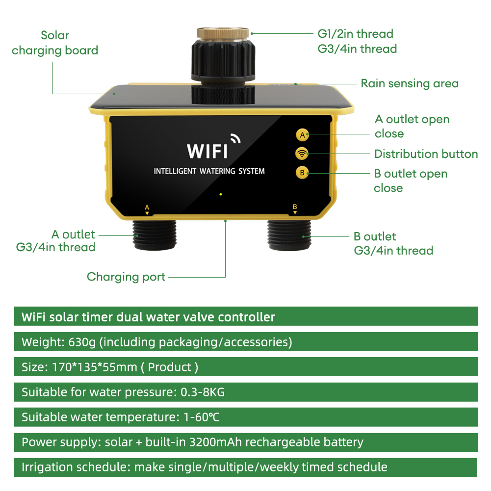 Controlador de Irrigação Autom - Timer Dual Outlet avaliação e preço